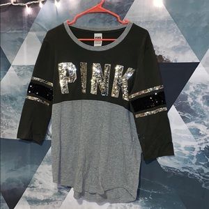 PINK 3/4 length sleeve shirt